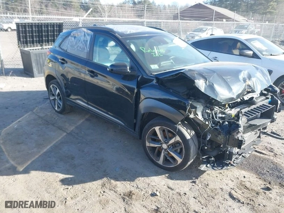 2020 Hyundai Kona Limited with VIN KM8K3CA53LU525591, listed as a IAAI auction lot 41239608 with NaN miles. Bid and sale history available at carsss.com. Image 1.