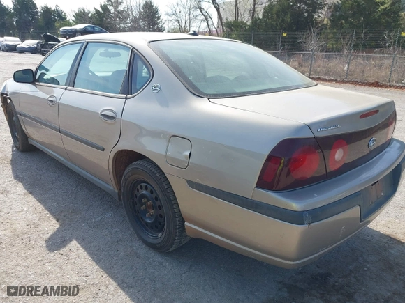 2003 Chevrolet Impala with VIN 2G1WF52E639434294, listed as a IAAI auction lot 41903249 with 167,947 mi miles. Bid and sale history available at carsss.com. Image 3.
