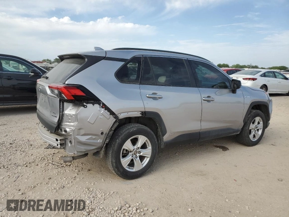 2021 Toyota RAV4 Hybrid LE with VIN 4T3LWRFVXMU045340, listed as a Copart auction lot 53053535 with 37,138 mi miles and Salvage title. Bid and sale history available at DreamBid. Image 3.