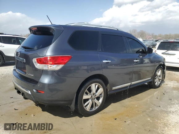 2013 Nissan Pathfinder SL with VIN 5N1AR2MN7DC683777, listed as a Copart auction lot 49413415 with 177,793 mi miles and Salvage Title. Bid and sale history available at DreamBid. Image 3.