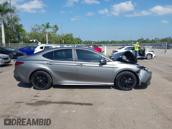 2025 Toyota Camry LE with VIN 4T1DAACK5SU539156, listed as a IAAI auction lot 42054268 with 5,705 mi miles and . Bid and sale history available at DreamBid. Image 14.