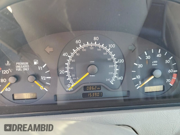 1998 Mercedes-Benz C 230/260/280/320 with VIN WDBHA23G5WA556665, listed as a Copart auction lot 83677634 with 153,901 mi miles and Salvage Title. Bid and sale history available at carsss.com. Image 9.