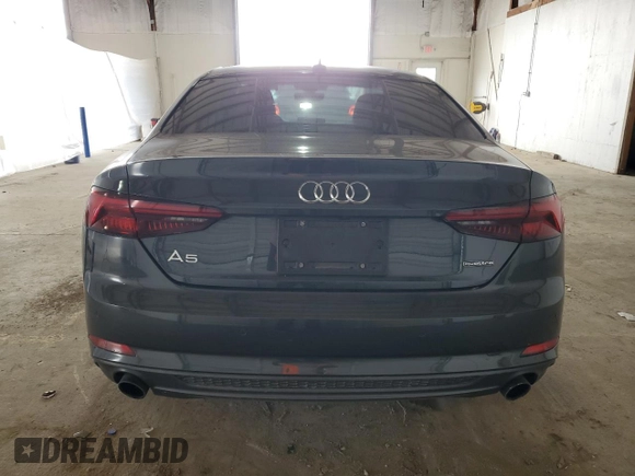 2019 Audi A5 Premium Plus with VIN WAUTNAF54KA008183, listed as a Copart auction lot 50423625 with 50,476 mi miles and Salvage Title. Bid and sale history available at DreamBid. Image 6.