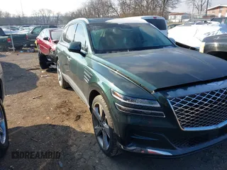 2021 Genesis GV80 with VIN KMUHCESCXMU031136, listed as a IAAI auction lot 41297818 with 31,890 mi miles and . Bid and sale history available at DreamBid. Image 1.