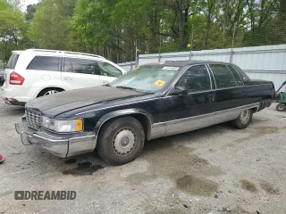 1996 Cadillac Fleetwood z VIN 1G6DW52P7TR710605, wystawiony jako Copart lot #51814605 z przebiegiem 280 654 mil mil oraz Nie do naprawy. Historia ofert i sprzedaży dostępna na DreamBid. Obrazek 1.