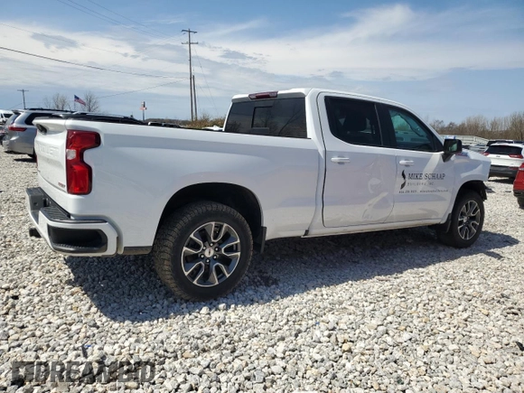 2022 Chevrolet Silverado 1500 RST with VIN 1GCUDEED5NZ522043, listed as a Copart auction lot 53724005 with 59,488 mi miles and Clean Title. Bid and sale history available at DreamBid. Image 3.
