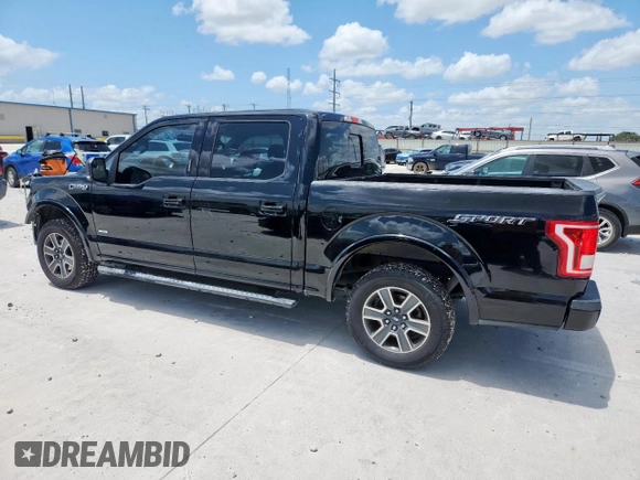 2016 Ford F-150 XL with VIN 1FTEW1CP5GKF31048, listed as a Copart auction lot 61764705 with 162,457 mi miles and Salvage title. Bid and sale history available at DreamBid. Image 2.
