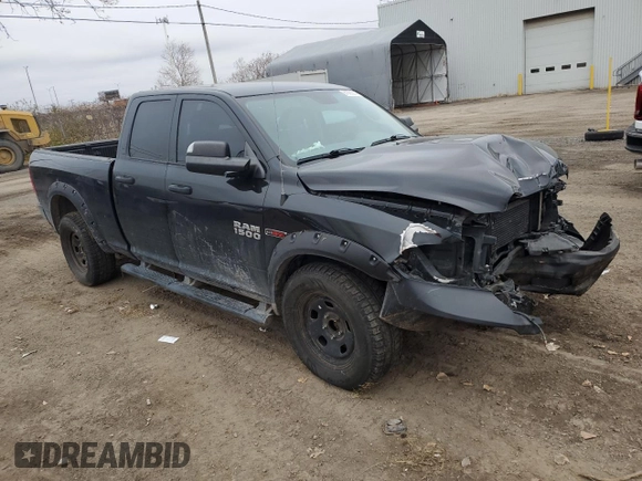 2018 Ram 1500 Tradesman z VIN 1C6RR7FMXJS228777, wystawiony jako Copart lot #81035814 z przebiegiem 175 231 mil mil oraz Szkoda całkowita • Salvage title. Historia ofert i sprzedaży dostępna na DreamBid. Obrazek 4.