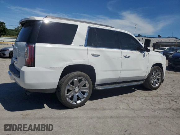 2016 GMC Yukon SLT with VIN 1GKS1BKCXGR439435, listed as a Copart auction lot 61202804 with 168,196 mi miles and Salvage Title. Bid and sale history available at carsss.com. Image 3.