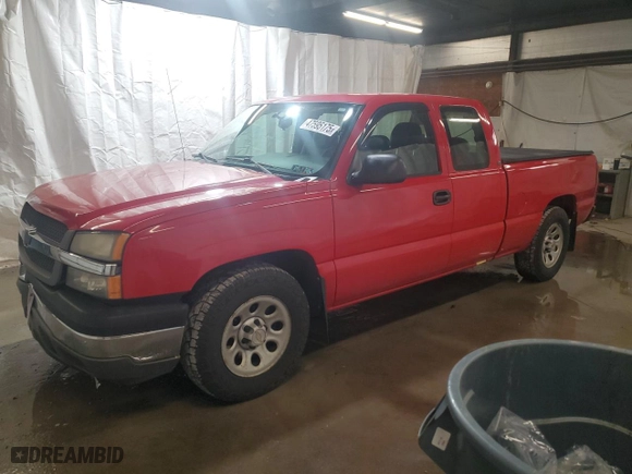 2005 Chevrolet Silverado 1500 Work Truck with VIN 1GCEC19X15Z175458, listed as a Copart auction lot 47595175 with 138,815 mi miles and Salvage Title. Bid and sale history available at carsss.com. Image 1.