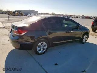 2015 Honda Civic Sedan LX with VIN 19XFB2F57FE068184, listed as a Copart auction lot 50246385 with 99,550 mi miles and Salvage Title. Bid and sale history available at carsss.com. Image 3.