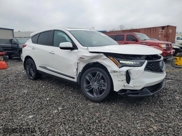 2024 Acura RDX w/A-Spec Package with VIN 5J8TC2H66RL035762, listed as a Copart auction lot 45744885 with 2,639 mi miles and Salvage Title. Bid and sale history available at carsss.com. Image 4.