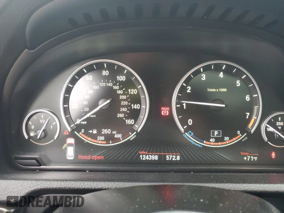 2015 BMW 5 Series 535i Gran Turismo xDrive with VIN WBA5M4C55FD186514, listed as a Copart auction lot 69410704 with 124,398 mi miles and Salvage title. Bid and sale history available at DreamBid. Image 9.