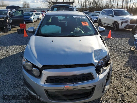 2014 Chevrolet Sonic LT with VIN 1G1JC6SB2E4175680, listed as a Copart auction lot 44746565 with 137,570 mi miles and Salvage Title. Bid and sale history available at carsss.com. Image 5.