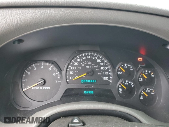 2003 Chevrolet TrailBlazer LTZ with VIN 1GNDT13S332336835, listed as a Copart auction lot 87223954 with 154,435 mi miles and Salvage Title. Bid and sale history available at DreamBid. Image 9.