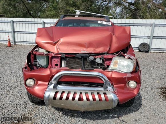 2007 Toyota Tacoma PreRunner with VIN 3TMJU62N47M042103, listed as a Copart auction lot 45711825 with 275,375 mi miles and Salvage Title. Bid and sale history available at carsss.com. Image 5.