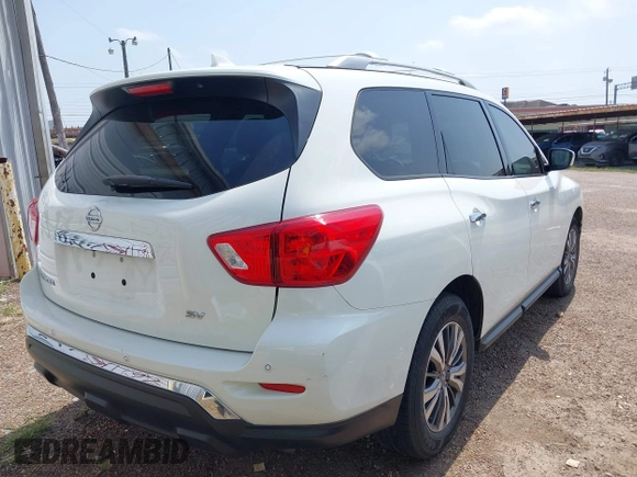 2019 Nissan Pathfinder SV with VIN 5N1DR2MN8KC601839, listed as a IAAI auction lot 41931909 with 79,276 mi miles and . Bid and sale history available at DreamBid. Image 4.