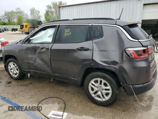 2019 Jeep Compass Sport with VIN 3C4NJCAB1KT847992, listed as a Copart auction lot 54329705 with 101,303 mi miles and Salvage title. Bid and sale history available at DreamBid. Image 2.
