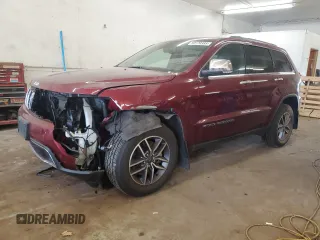 2021 Jeep Grand Cherokee Limited with VIN 1C4RJFBG9MC587711, listed as a Copart auction lot 59170385 with 96,034 mi miles and Salvage title. Bid and sale history available at DreamBid. Image 1.