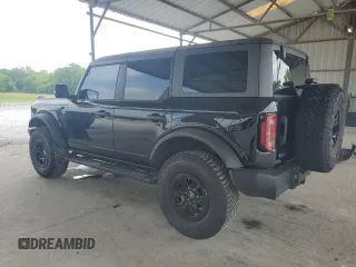 2022 Ford Bronco with VIN 1FMEE5DP5NLB41837, listed as a Copart auction lot 55476425 with 24,012 mi miles and Salvage title. Bid and sale history available at DreamBid. Image 2.