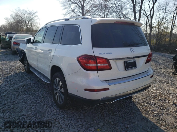 2017 Mercedes-Benz GLS with VIN 4JGDF6EE3HA876067, listed as a Copart auction lot 66457162 with 76,845 mi miles. Bid and sale history available at carsss.com. Image 3.
