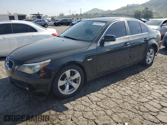 2006 BMW 5 Series 530i with VIN WBANE73526CM34545, listed as a Copart auction lot 50443515 with 78,452 mi miles and Clean Title. Bid and sale history available at carsss.com. Image 1.