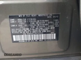 2017 Subaru Outback Premium with VIN 4S4BSACC5H3340524, listed as a IAAI auction lot 42077133 with 141,274 mi miles and . Bid and sale history available at DreamBid. Image 9.