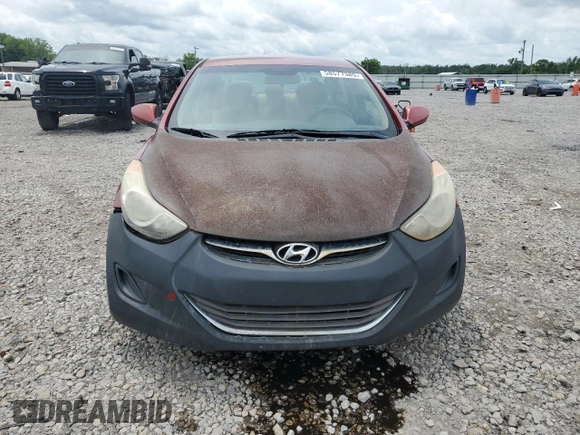 2013 Hyundai Elantra GLS with VIN 5NPDH4AE3DH201363, listed as a Copart auction lot 58577385 with 176,955 mi miles and Clean title. Bid and sale history available at DreamBid. Image 5.