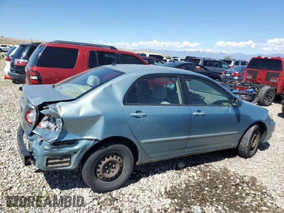 2005 Toyota Corolla CE with VIN 1NXBR30E55Z380976, listed as a Copart auction lot 55688755 with 293,000 mi miles and Salvage title. Bid and sale history available at DreamBid. Image 3.