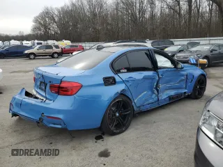 2016 BMW M3 with VIN WBS8M9C59G5D30909, listed as a Copart auction lot 45460425 with Not provided miles and Salvage title. Bid and sale history available at DreamBid. Image 3.