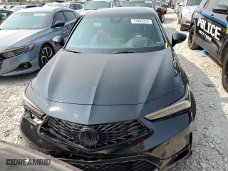 2023 Acura Integra w/A-Spec Technology Package with VIN 19UDE4H69PA016531, listed as a Copart auction lot 71002314 with 23,884 mi miles and Salvage Title. Bid and sale history available at carsss.com. Image 5.