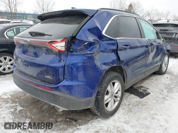 2015 Ford Edge SEL with VIN 2FMTK3J85FBB17198, listed as a IAAI auction lot 41388073 with 168,206 mi miles. Bid and sale history available at carsss.com. Image 4.