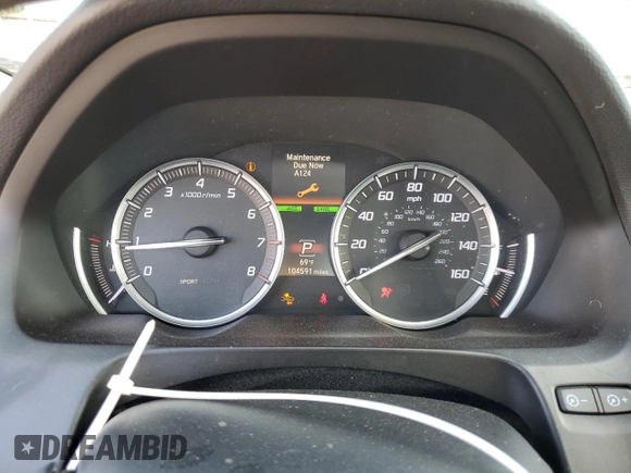 2015 Acura TLX V6 Advance with VIN 19UUB2F79FA017234, listed as a Copart auction lot 42400895 with 104,591 mi miles and Salvage Title. Bid and sale history available at carsss.com. Image 9.