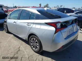 2019 Toyota Prius L Eco with VIN JTDKARFU5K3095256, listed as a IAAI auction lot 41594352 with 72,480 mi miles. Bid and sale history available at carsss.com. Image 3.