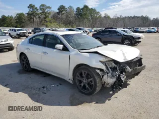 2014 Nissan Maxima SV with VIN 1N4AA5AP6EC496816, listed as a Copart auction lot 46168415 with 157,843 mi miles and Salvage title. Bid and sale history available at DreamBid. Image 4.