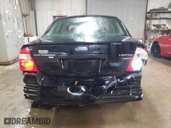 2006 Ford Five Hundred Limited with VIN 1FAHP281X6G100796, listed as a Copart auction lot 81571844 with 72,006 mi miles and Salvage Title. Bid and sale history available at carsss.com. Image 6.