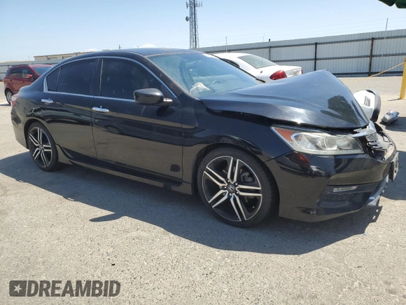 2016 Honda Accord Sport with VIN 1HGCR2F58GA212703, listed as a Copart auction lot 58450825 with 234,923 mi miles and Salvage title. Bid and sale history available at DreamBid. Image 4.