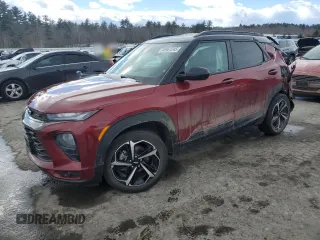 2022 Chevrolet TrailBlazer RS with VIN KL79MTSL8NB080905, listed as a Copart auction lot 45961245 with 42,893 mi miles and Salvage Title. Bid and sale history available at carsss.com. Image 1.