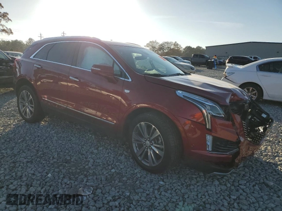 2024 Cadillac XT5 FWD Premium Luxury with VIN 1GYKNCR44RZ753146, listed as a Copart auction lot 85201364 with 5,192 mi miles and Salvage Title. Bid and sale history available at carsss.com. Image 4.