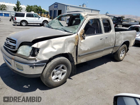 2001 Toyota Tundra SR5 with VIN 5TBRT34121S190183, listed as a Copart auction lot 58151034 with 198,512 mi miles and Non Repairable. Bid and sale history available at DreamBid. Image 1.
