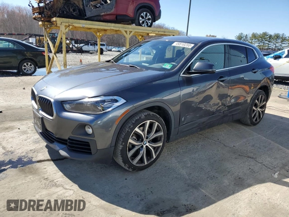 2018 BMW X2 xDrive28i with VIN WBXYJ5C30JEF80055, listed as a Copart auction lot 49510255 with 68,916 mi miles and Salvage Title. Bid and sale history available at carsss.com. Image 1.
