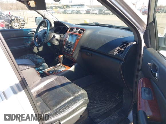 2005 Acura MDX with VIN 2HNYD18205H540383, listed as a IAAI auction lot 41805243 with 214,971 mi miles. Bid and sale history available at carsss.com. Image 5.