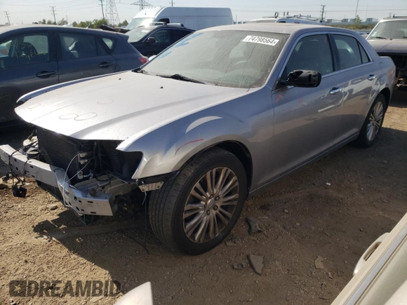 2014 Chrysler 300 C with VIN 2C3CCAKG3EH157999, listed as a Copart auction lot 74798564 with 136,277 mi miles and Salvage Title. Bid and sale history available at carsss.com. Image 1.