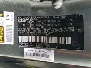 2019 Toyota Sienna LE Auto Access Seat with VIN 5TDKZ3DC8KS017634, listed as a Copart auction lot 52902315 with 109,184 mi miles and Salvage title. Bid and sale history available at DreamBid. Image 15.