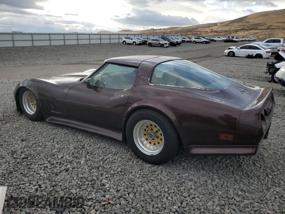 1981 Chevrolet Corvette with VIN 1G1AY8764B5108674, listed as a Copart auction lot 81905804 with 50,014 mi miles and Salvage Title. Bid and sale history available at carsss.com. Image 2.