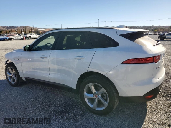 2018 Jaguar F-Pace 20d Premium with VIN SADCJ2FN9JA262723, listed as a Copart auction lot 85772864 with 41,253 mi miles and Salvage Title. Bid and sale history available at DreamBid. Image 2.