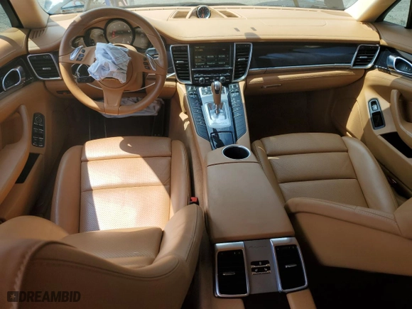 2016 Porsche Panamera 4 with VIN WP0AA2A74GL005557, listed as a Copart auction lot 61807854 with 58,415 mi miles and Salvage Title. Bid and sale history available at carsss.com. Image 8.