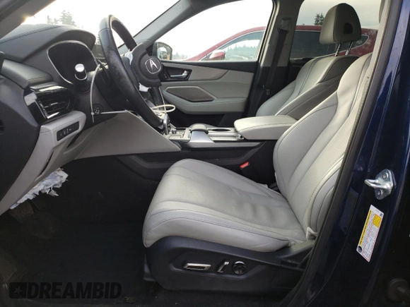 2023 Acura MDX w/Technology Package with VIN 5J8YE1H46PL040949, listed as a Copart auction lot 84737334 with 28,327 mi miles and Salvage Title. Bid and sale history available at carsss.com. Image 7.