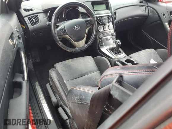 2014 Hyundai Genesis Coupe 2.0T with VIN KMHHT6KD8EU115387, listed as a Copart auction lot 75023754 with Not provided miles and Salvage title. Bid and sale history available at DreamBid. Image 8.