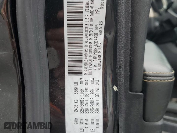 2016 Jeep Cherokee Limited z VIN 1C4PJMDSXGW314468, wystawiony jako Copart lot #54408745 z przebiegiem 126 232 mil mil oraz Szkoda całkowita • Salvage title. Historia ofert i sprzedaży dostępna na DreamBid. Obrazek 13.